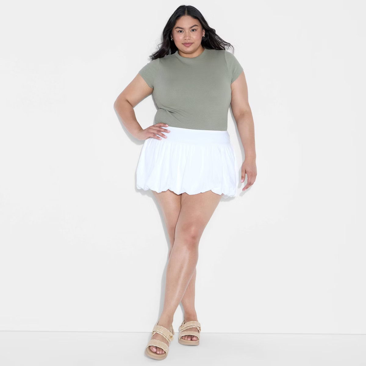 Women's Knit Mini Bubble A-Line Skort - Wild Fable™ | Target