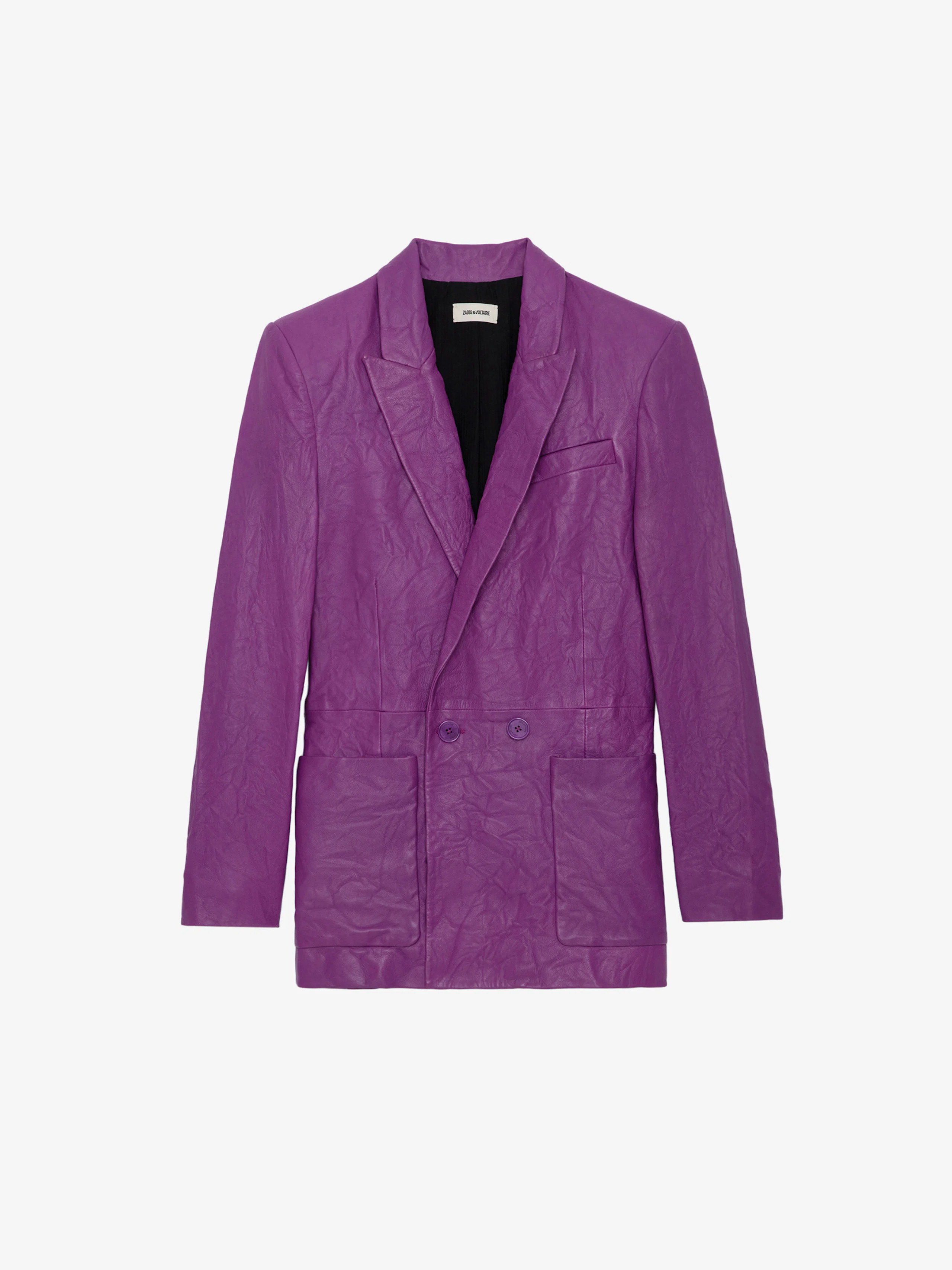 Visko Crinkled Leather Blazer | Zadig et Voltaire (US)