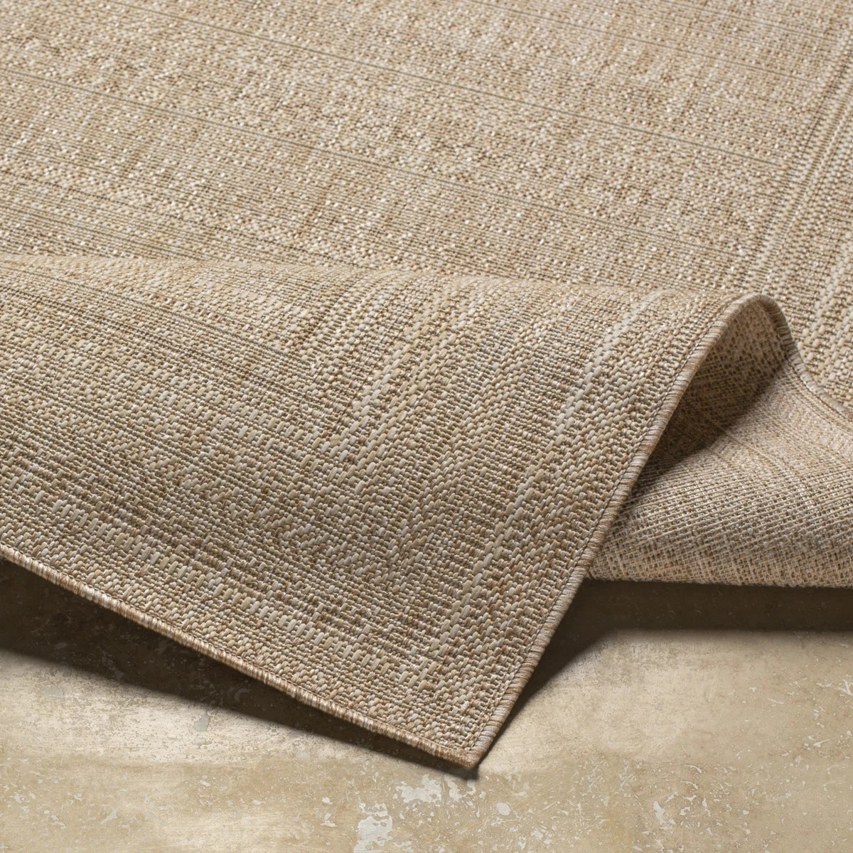 Camar Oriental Indoor/Outdoor Area Rug in Khaki | Wayfair North America