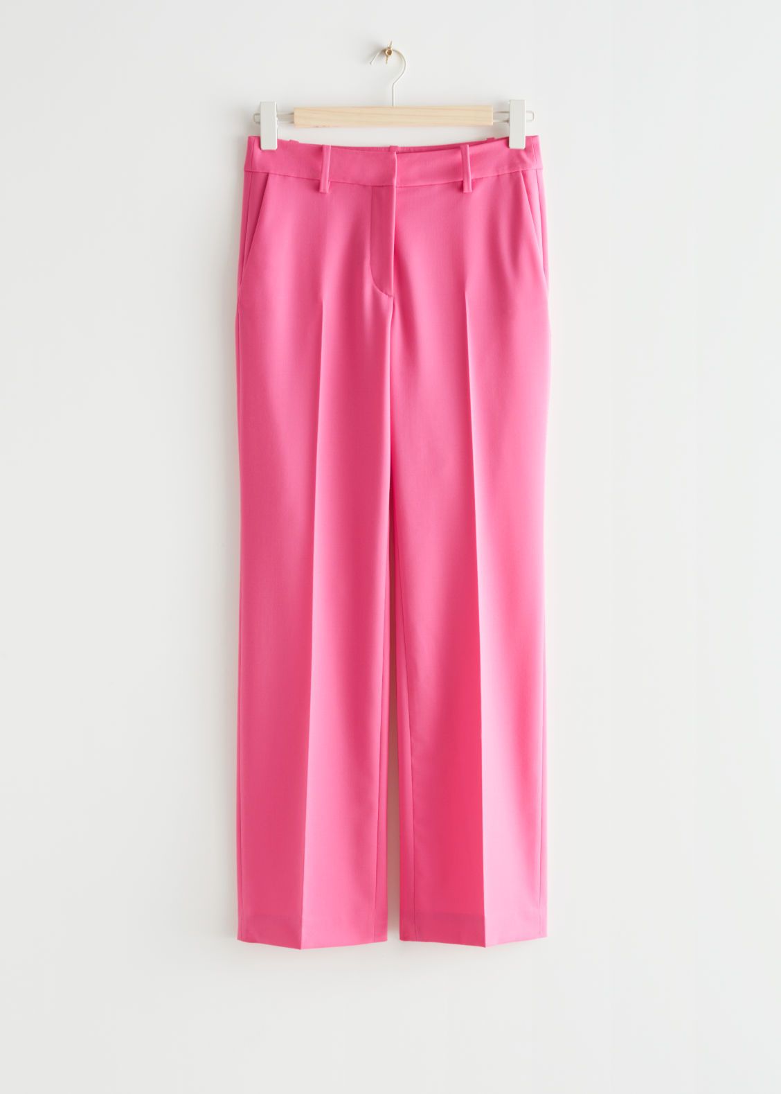 Straight Low Waist Trousers - Pink | & Other Stories US