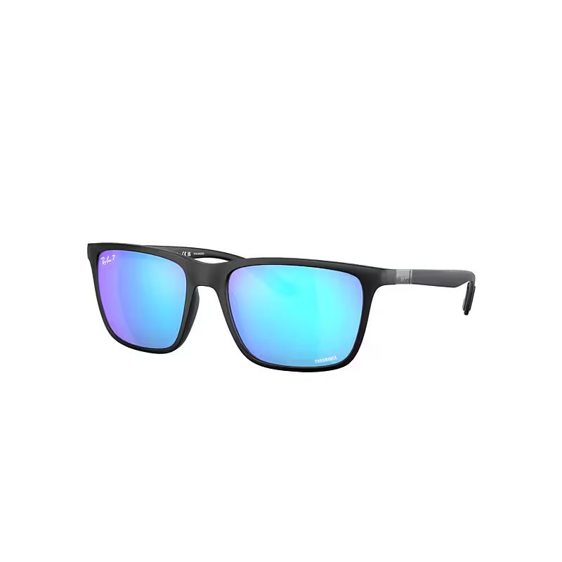 Ray-Ban Rb4385 Sunglasses Black Frame Blue Lenses Polarized 58-18 | Ray-Ban (US)