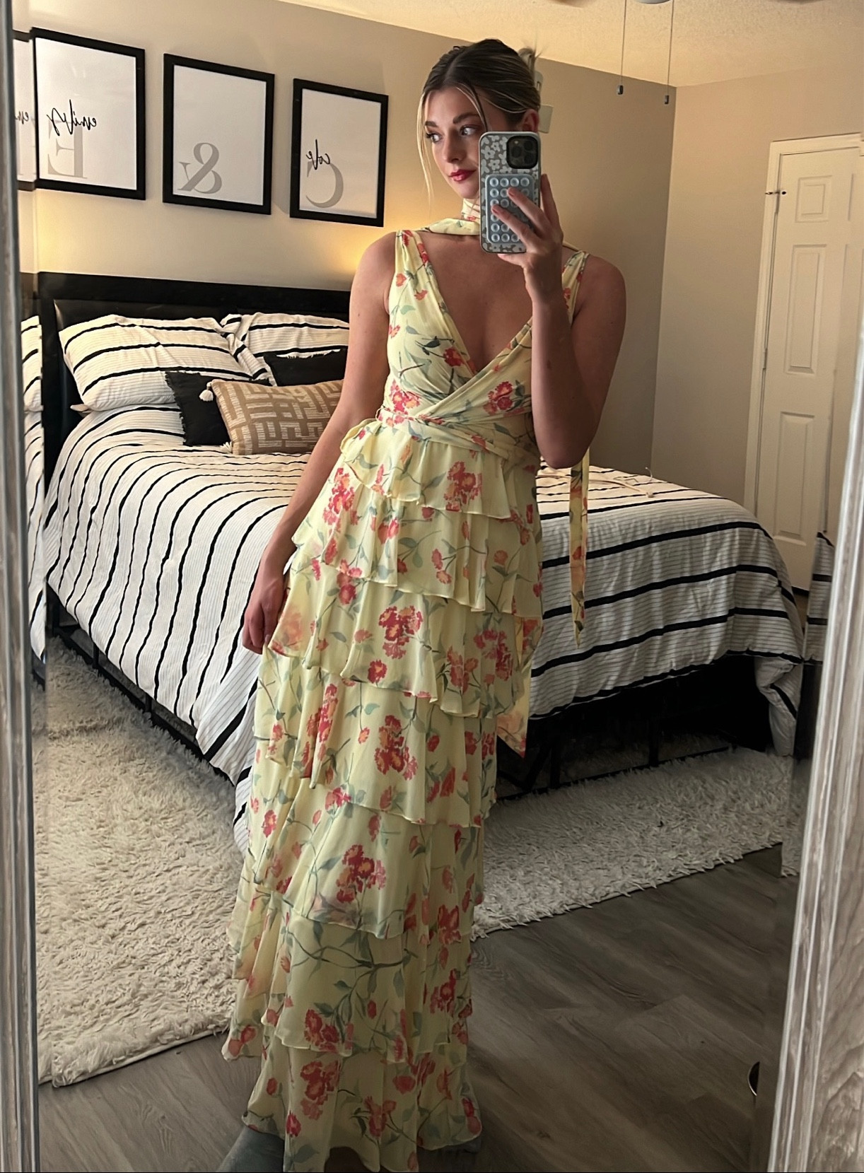 Found you the perfect Easter dress! This screams spring from the color to the floral print and layering. 🌷🐣

I got a size S and used the belt as a scarf to elevate the look! 

#LTKSeasonal #LTKSpringSale #LTKstyletip
