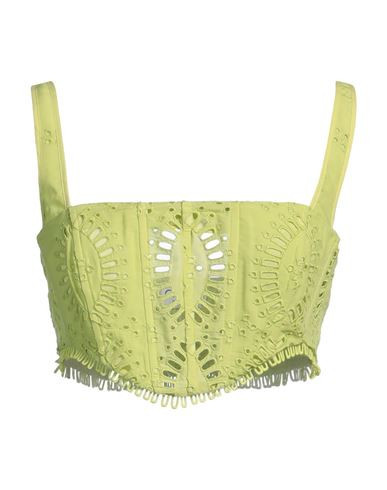 Charo Ruiz Ibiza Woman Top Lime green Size S Polyester, Cotton | YOOX (US)