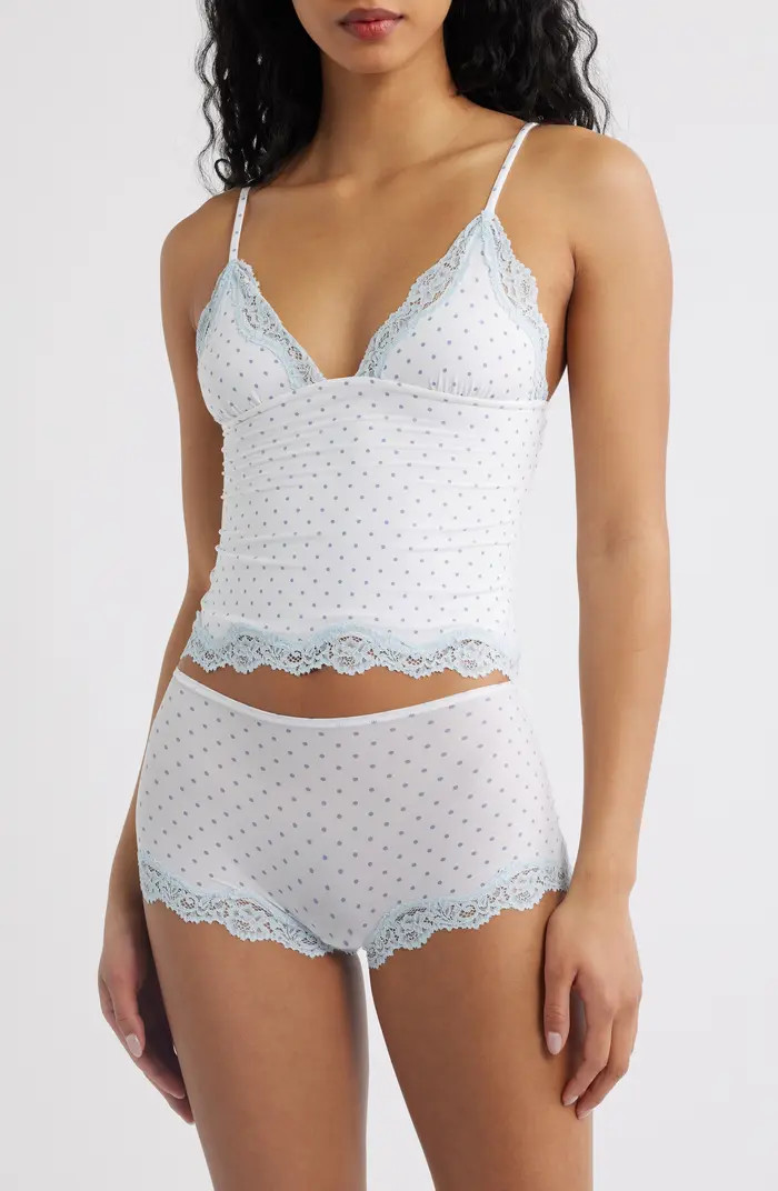 SKIMS Fits Everybody Lace Cami & Boyshorts Set | Nordstrom | Nordstrom