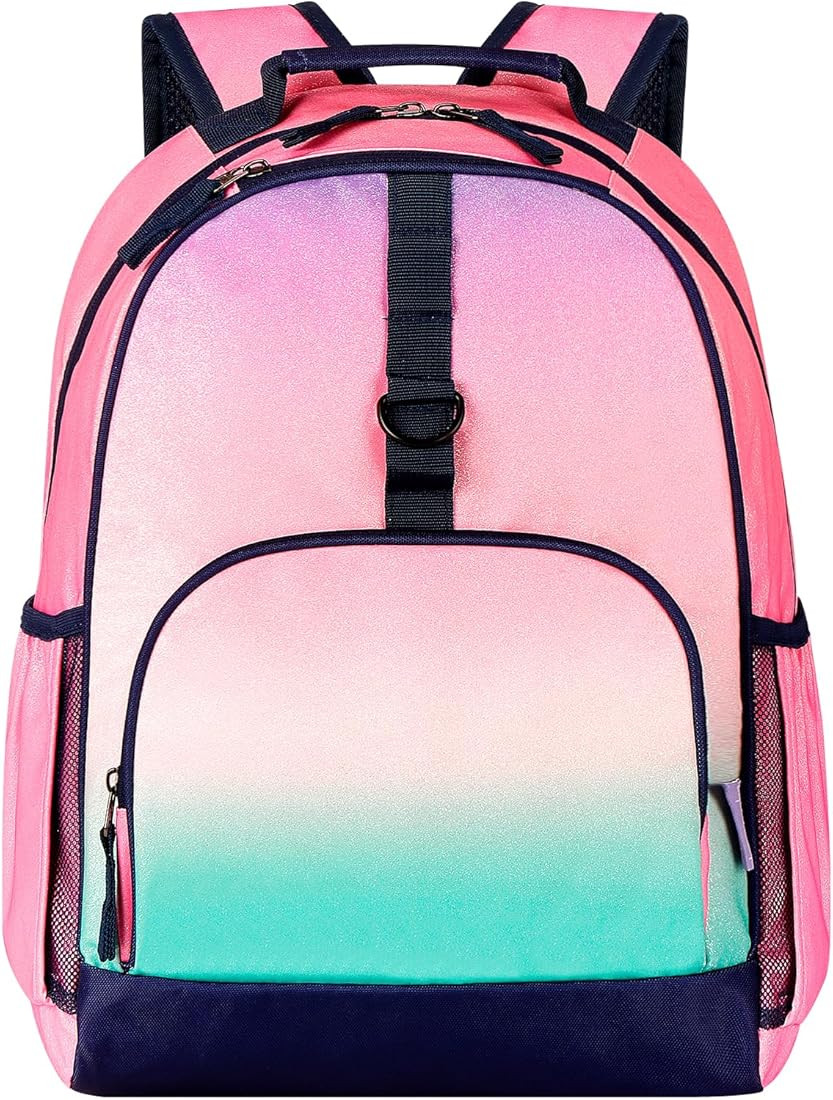 Choco Mocha Glitter Backpack for Girls Backpack Elementary School Backpack for Kids Backpacks for... | Amazon (US)