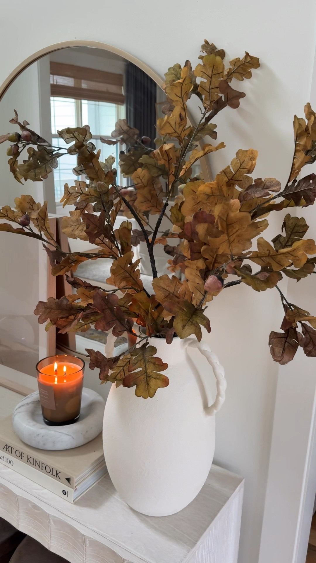 viral fall stems 🐿️ | they remind me of the high-end pottery barn stems but for a much better price point! (regular $19.99, but grab on sale for 40% off) -they are nice and big and you really don’t need much more than one or 2 to fill out a vase 🍂

-item number: 6041172 Oak & Acorn branch @hobbylobby 

#hobbylobby #hobbylobbyfinds #falldecor #fauxflorals #neutralhome #entrywaydecor #entrywaytable #fallcolors

#LTKHome #LTKSaleAlert #LTKSeasonal