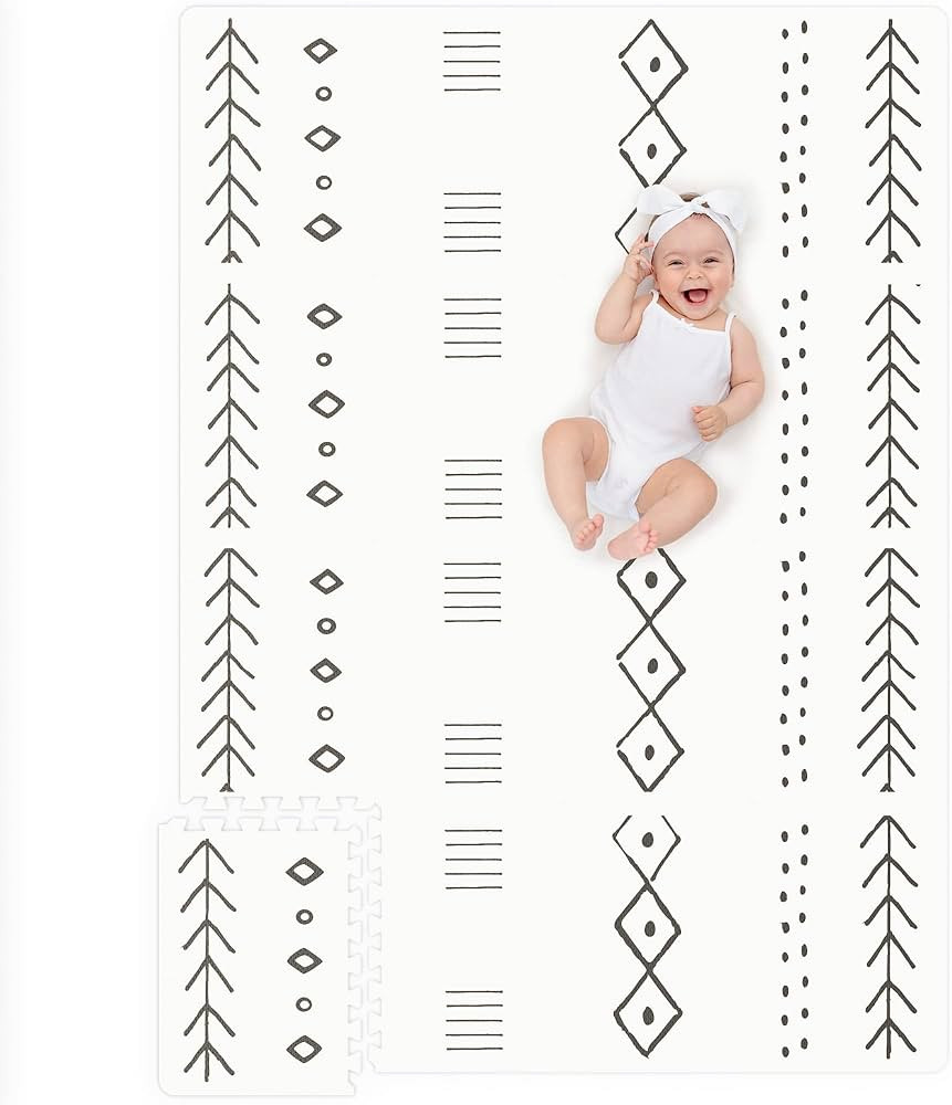 Stylish Baby Play Mat - Soft, Easy to Clean 5.6 x 4 ft. Floor Mat Creates A Safe Play Area for Yo... | Amazon (US)