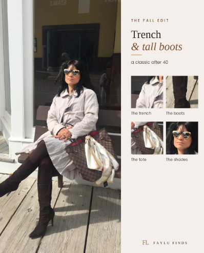 Trench & tall boots 🤎 The fall classic I never get tired of. A light trench, dark tights and suede knee boots work for coffee, errands or a full day of sightseeing. My everyday tote holds it all, and a silk scarf tied on the handle changes the whole look. Tap to shop, sizes noted on each item.

#LTKOver40 #LTKSeasonal #LTKstyletip · #trenchcoat #kneeboots #fallstyle #fashion 

 