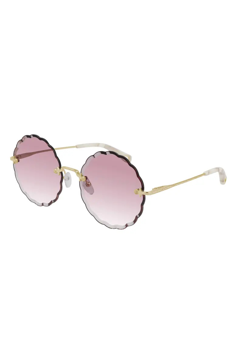 Chloé 60mm Gradient Round Sunglasses | Nordstrom | Nordstrom