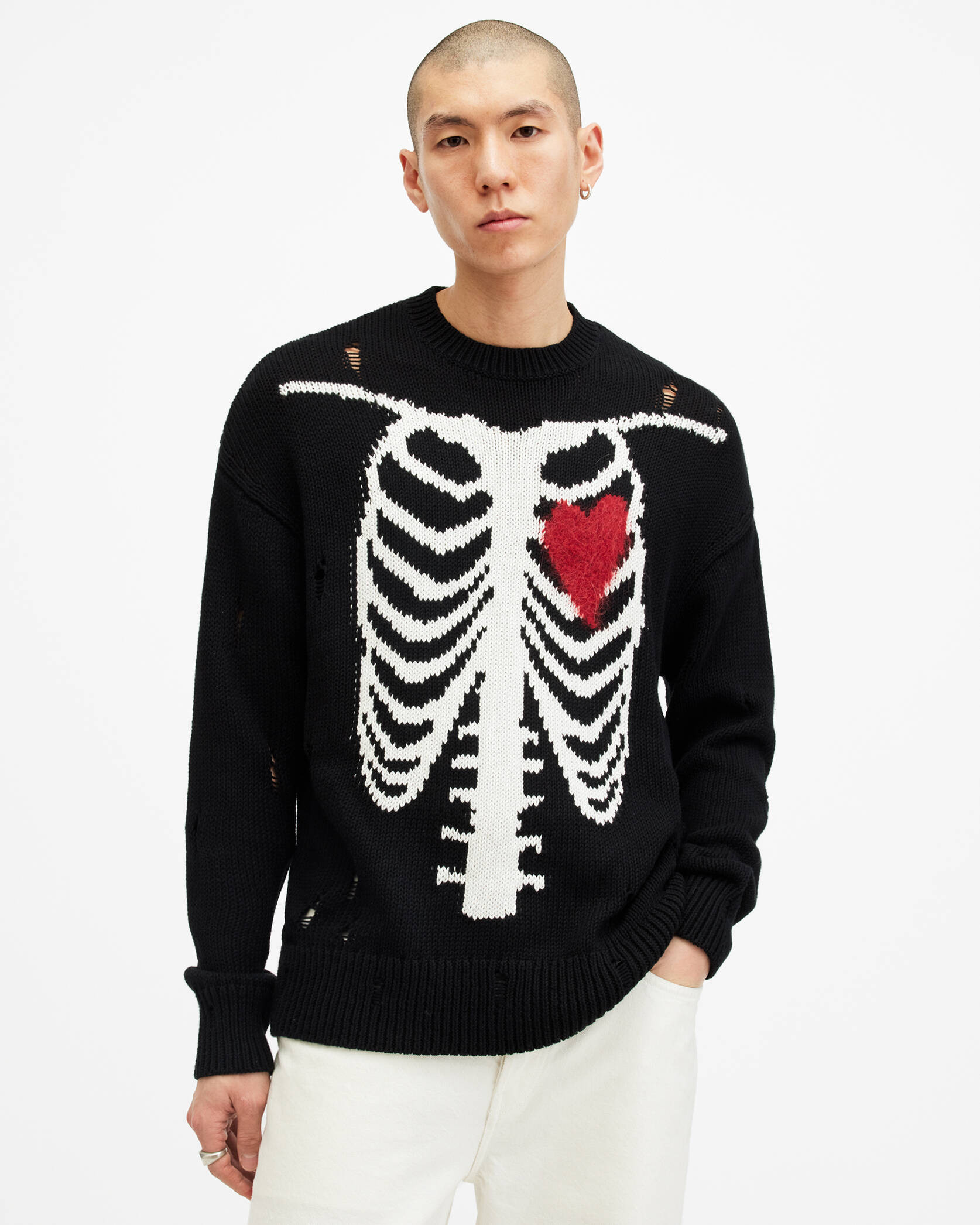 Heart Cage Oversized Sweater | AllSaints US