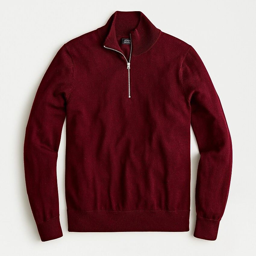 Washable merino wool half-zip sweater | J. Crew US