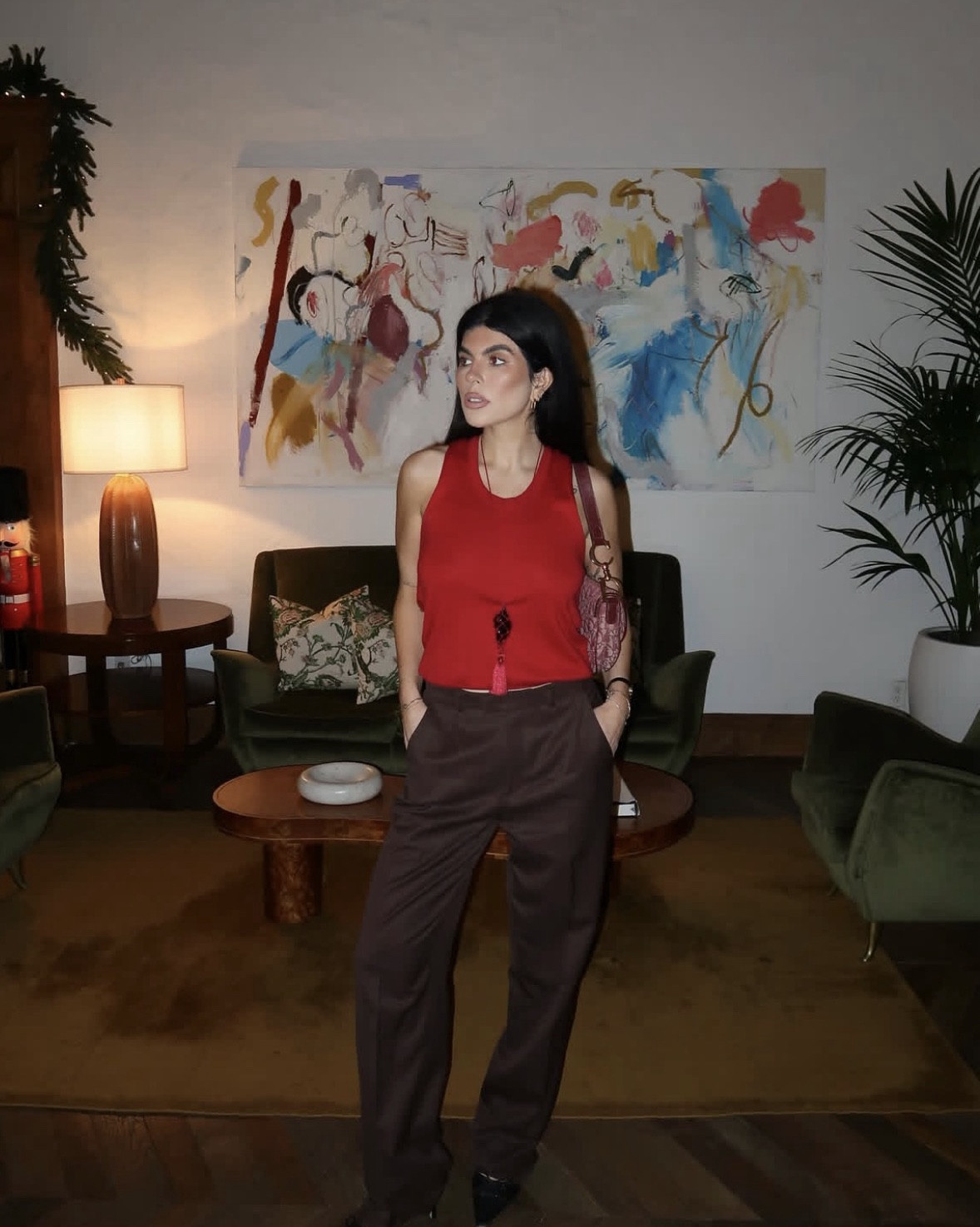 Santa, I’ve been good this year 

Brown trousers, red knit top, heaven mayhem, Tony Bianca, black kitten heels

#LTKootd #LTKgrwm