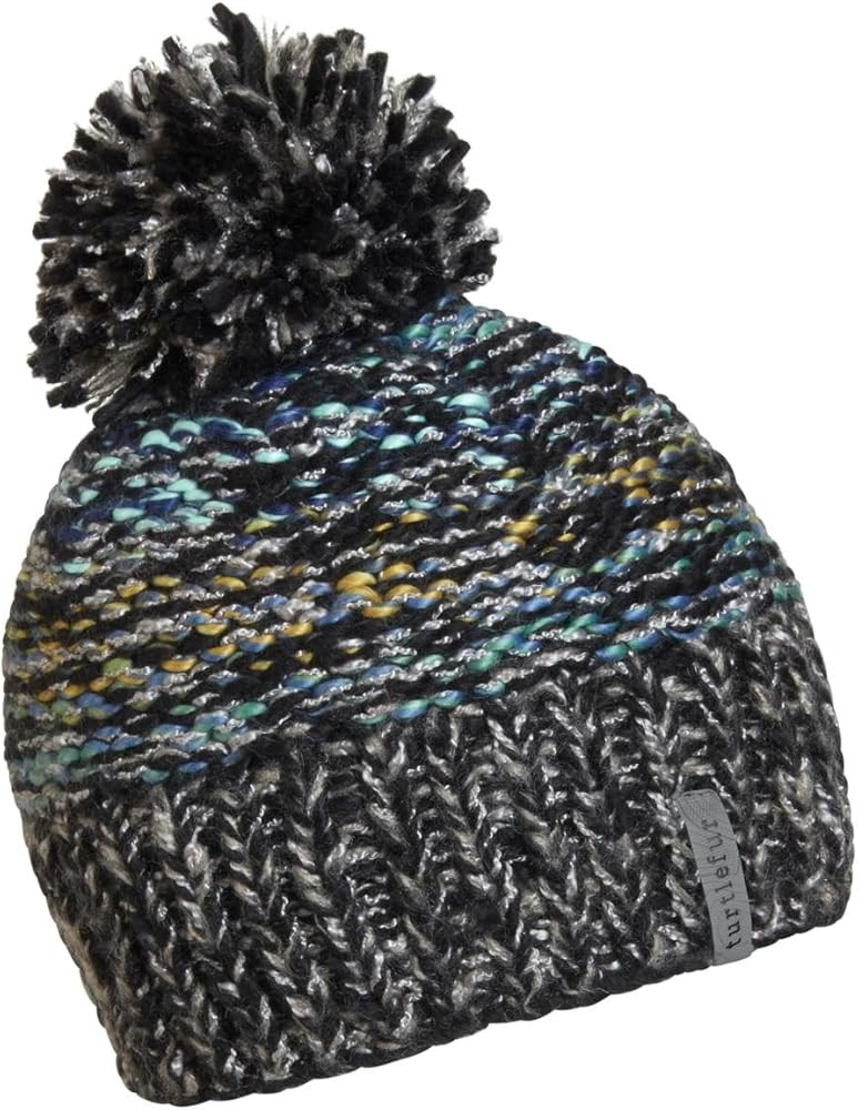 Turtle Fur Women's Firefly Knit Pom Beanie, Black | Amazon (US)