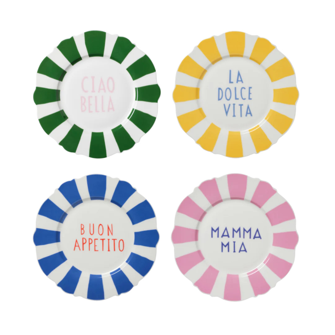 Italian Side Plates - Set of 4 | In the Roundhouse