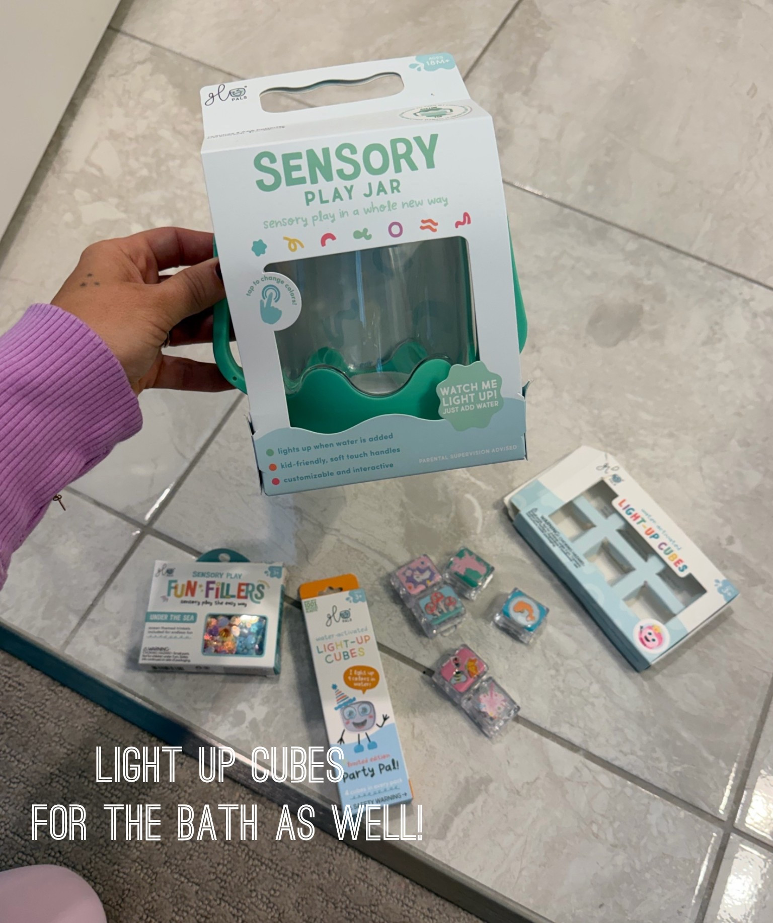 Now they all need one! The possibilities are endless! You can use their fillers or create your own! The Jar auto lights up when water goes in it ✨