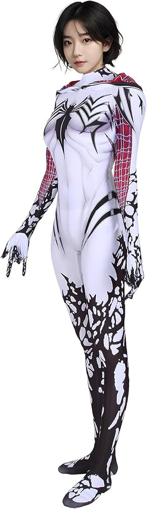 Vukrtuo Gwen Stacy Cosplay Costume Halloween Costume Suit Lycra Spandex Fabric | Amazon (US)
