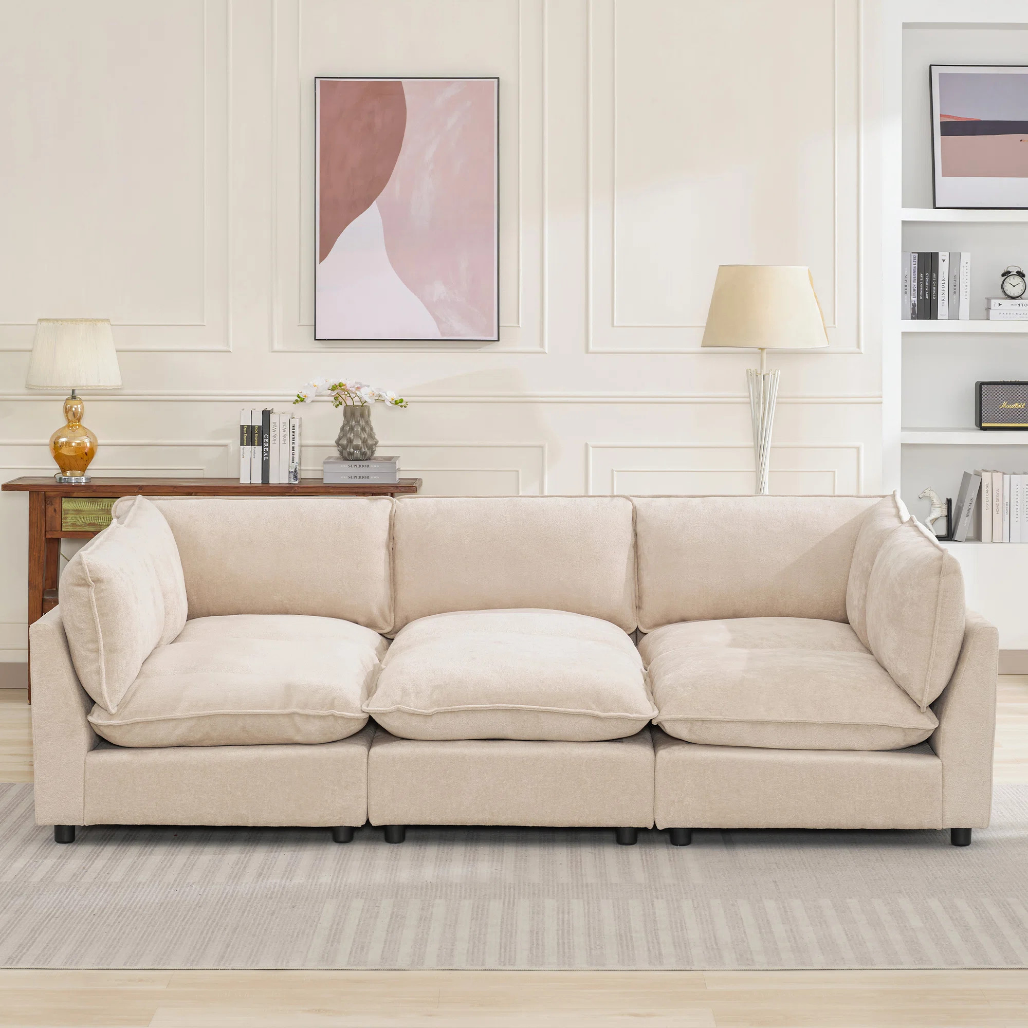 Heffernan 106.77” W Oversized 6-Seater Modular Sofa | Wayfair North America