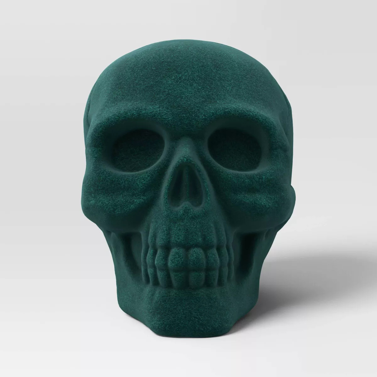 6" Plastic Flocked Skull Halloween Decorative Sculpture - Hyde & EEK! Boutique™ | Target