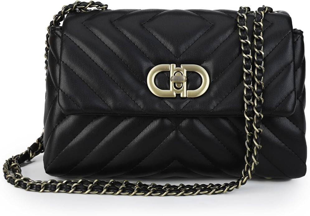 Quilted Crossbody Purse and Convertible Shoulder Bags for Women | Vegan leather; Fits iPad mini, ... | Amazon (US)