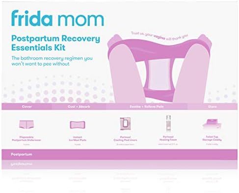 Frida Mom Postpartum Recovery Essentials Kit Includes Disposable Underwear, Ice Maxi Absorbency P... | Amazon (US)