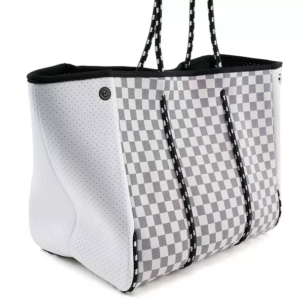 Fugua Women Neoprene Tote Bag Beach Bag Large Handbags with Zipper Pocket