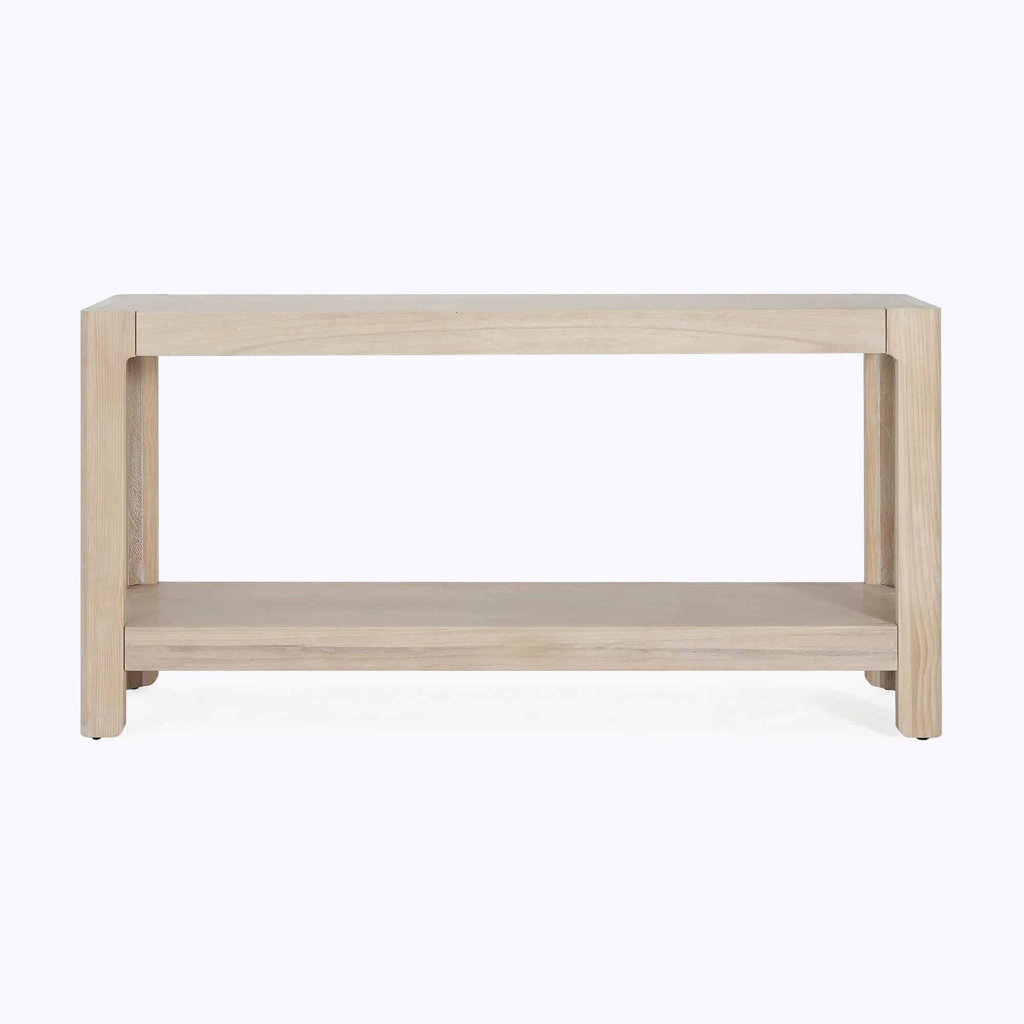 Kolten Wooden Console Table With Open Shelf & Rounded Corners | Wayfair North America
