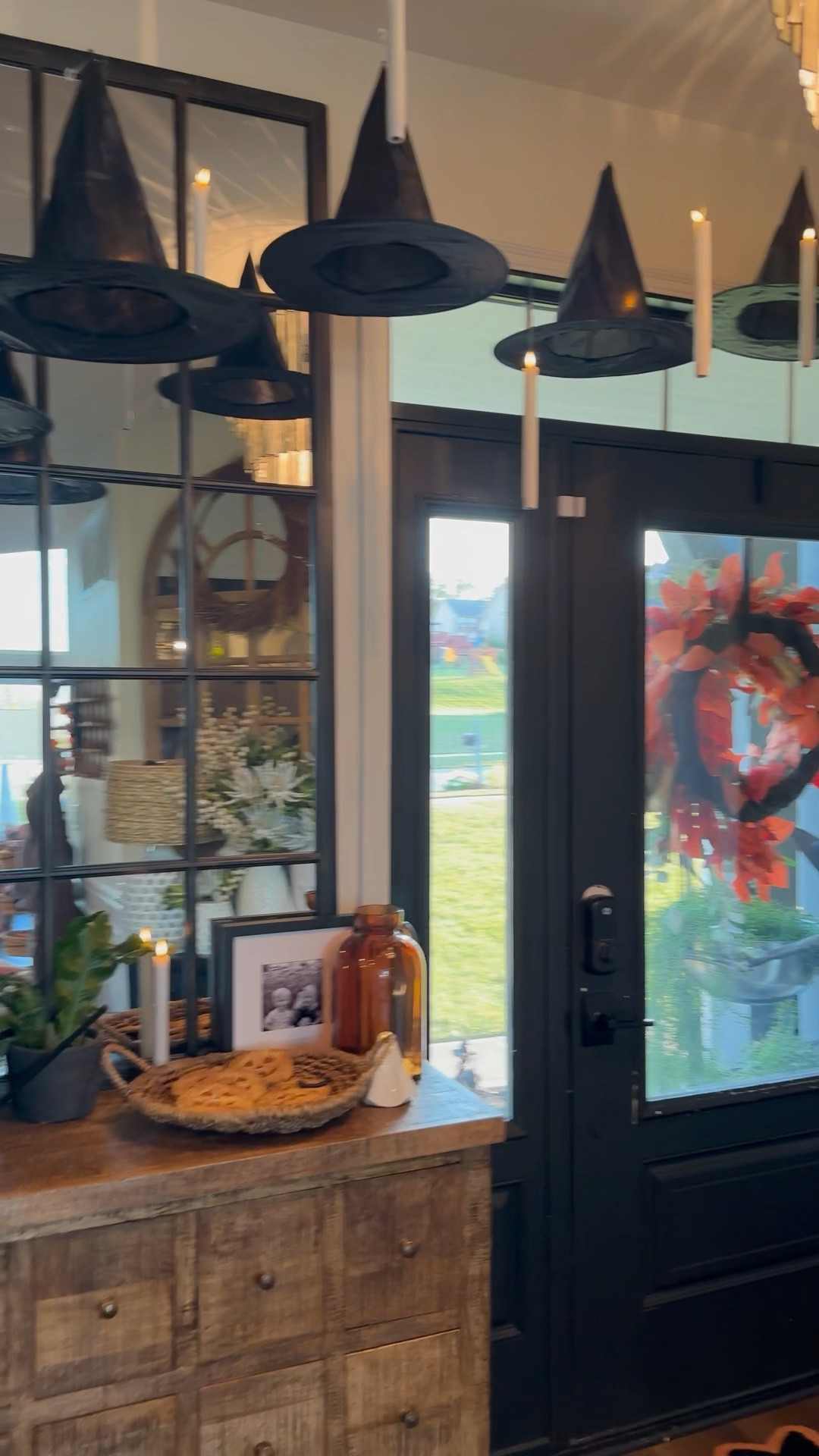 This bewitching entryway brought to you by @amazon prime! I wanted to really wow Lydia when she came in the door from school (the 12ft skeleton did not impress her 😆), so I found these candles and witch hats at a great price *with free overnight shipping* and the rest is history. For the record, Lydia actually did like this setup 🧙🏻‍♀️

Floating witch hats came ready to go with hang tags and fishing line!

#LTKHalloween #LTKSeasonal #LTKhome