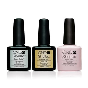 CND - Shellac Combo - Base, Top & Romantique - Nude, Pink Gel Polish - CNDS-BT-Romantique - Beyon... | Beyond Polish