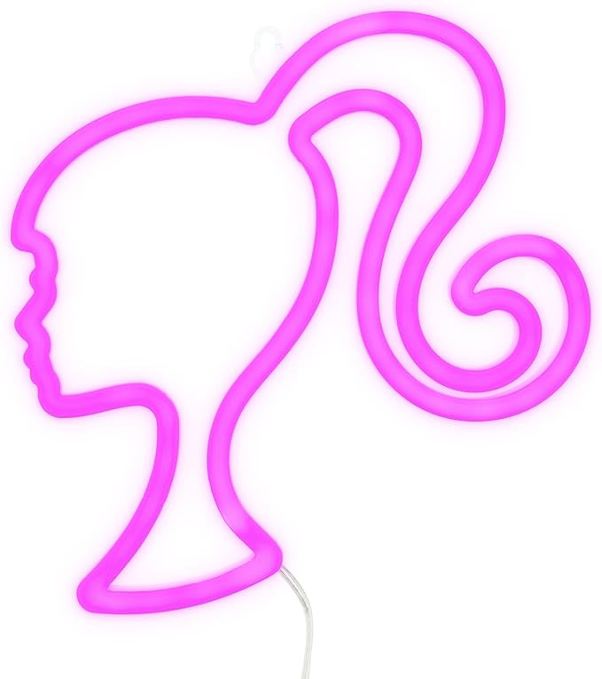Paladone Barbie LED Neon Light - Officially Licensed Iconic Pink Doll Shaped Lamp, USB Powered, G... | Amazon (US)