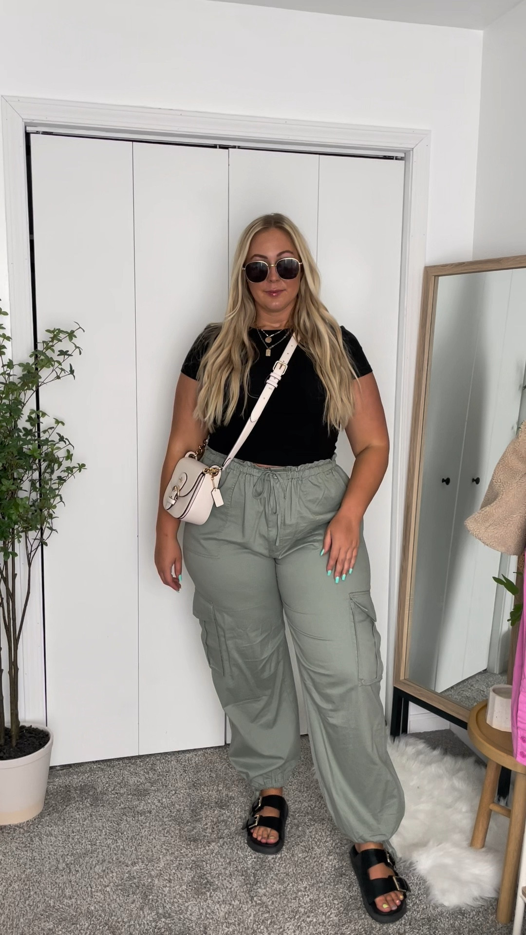 Casual summer outfit inspo 🫶 
Size 14/16 

Large top
Xl long bottoms 

#LTKfit #LTKstyletip #LTKcurves