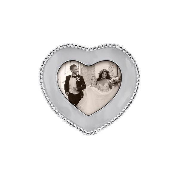 Beaded 4x6 Heart Frame | Mariposa