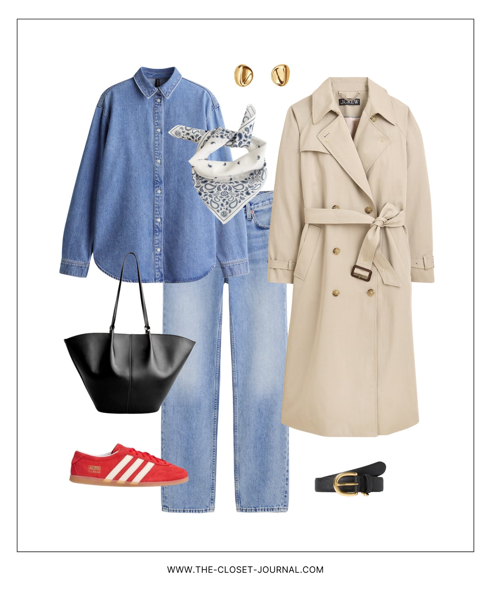 Spring look / total denim outfit inspo 