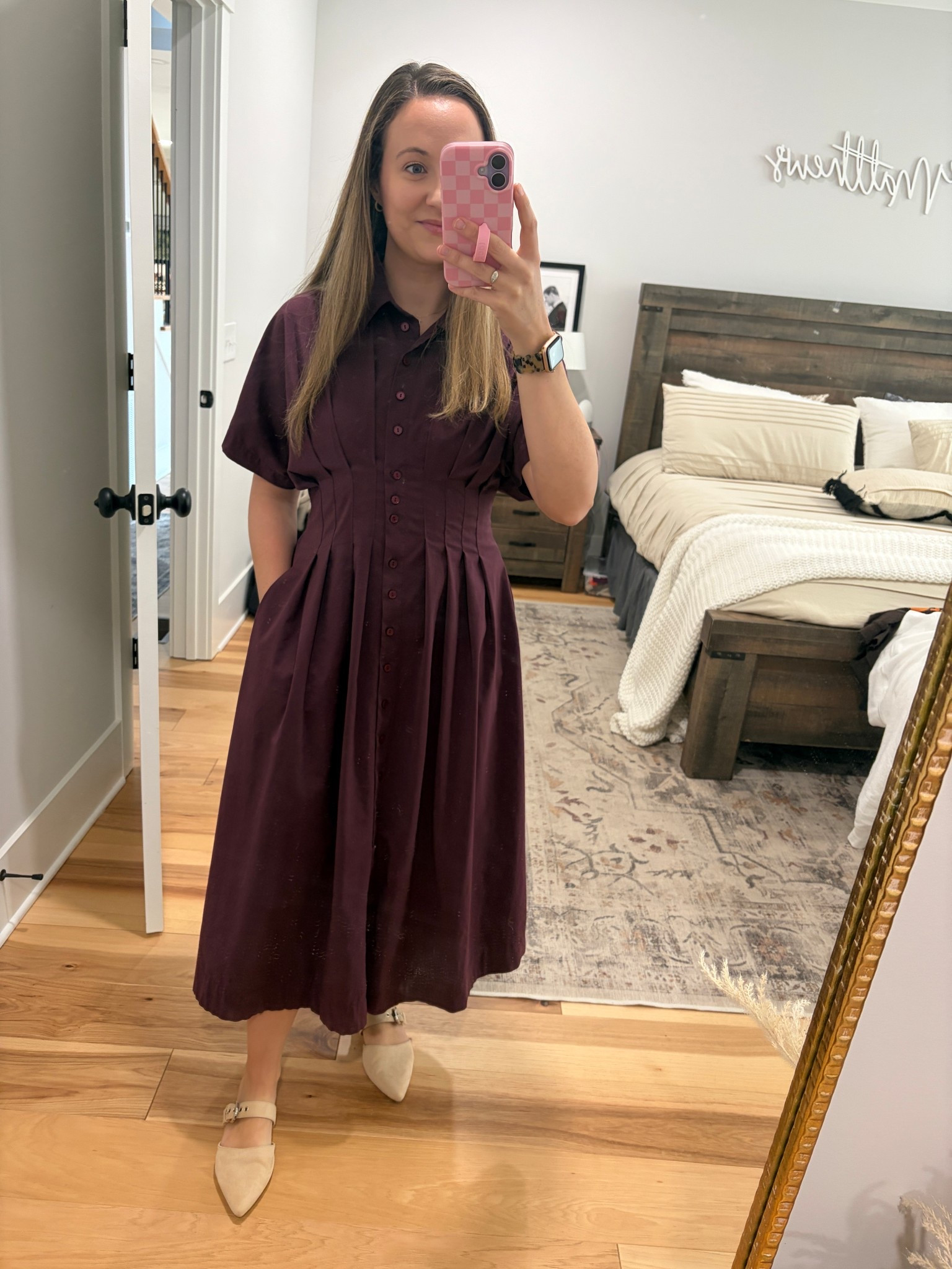Dress - small petite 
Shoes - 8 


#LTKWorkwear #LTKmomlife #LTKSeasonal