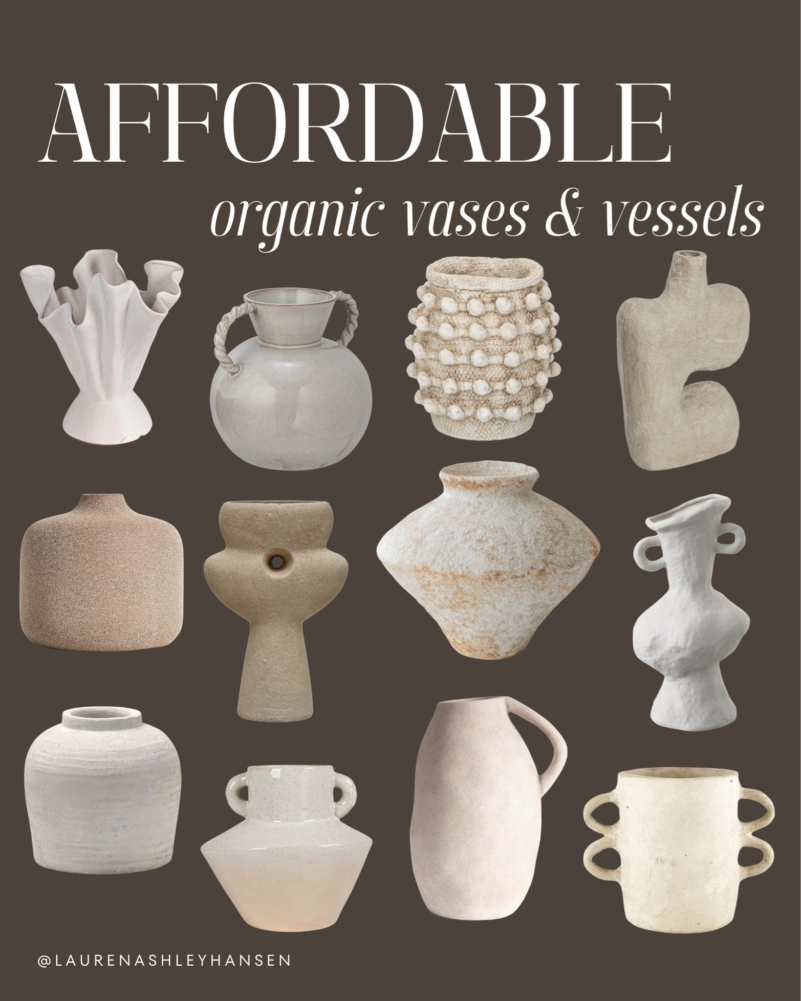 I love adding organic textures and shapes to our home to create an elevate feel as well as visual interest. Amazon has some beautiful vases and vessels that are affordable and create the transitional organic look that I love!

#LTKHome