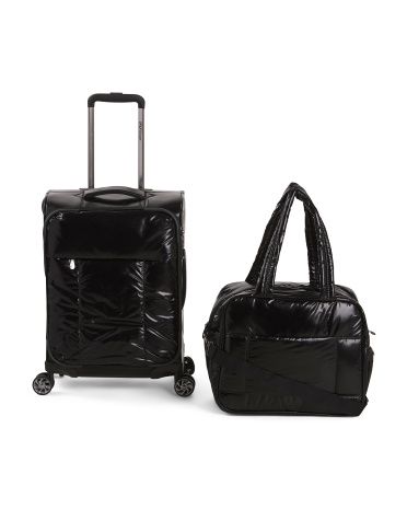 2pc Glow Carry-on Hardside Spinner And Weekender Set | TJ Maxx