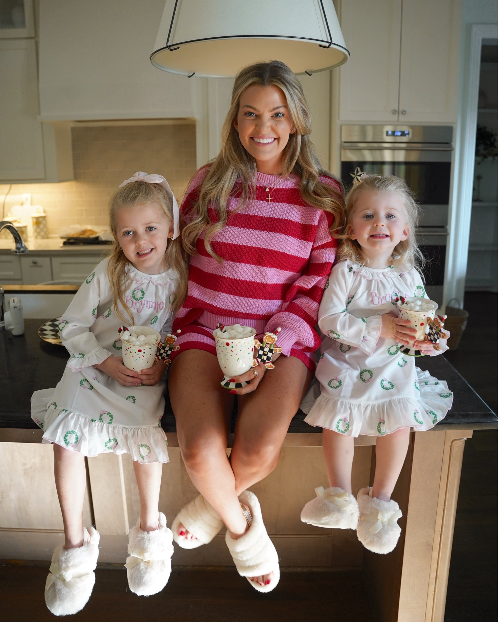 we heard santa requested monster cookies this year 🍪👀 and I don’t think he will be disappointed!! how cute are my little sous chefs?

I got my last @mackenziechilds code of the year!! get 20% off your order w/code CRUM20 for the next 48 hours (exclusions apply)!! 

#LTKHoliday #LTKSaleAlert #LTKGiftGuide