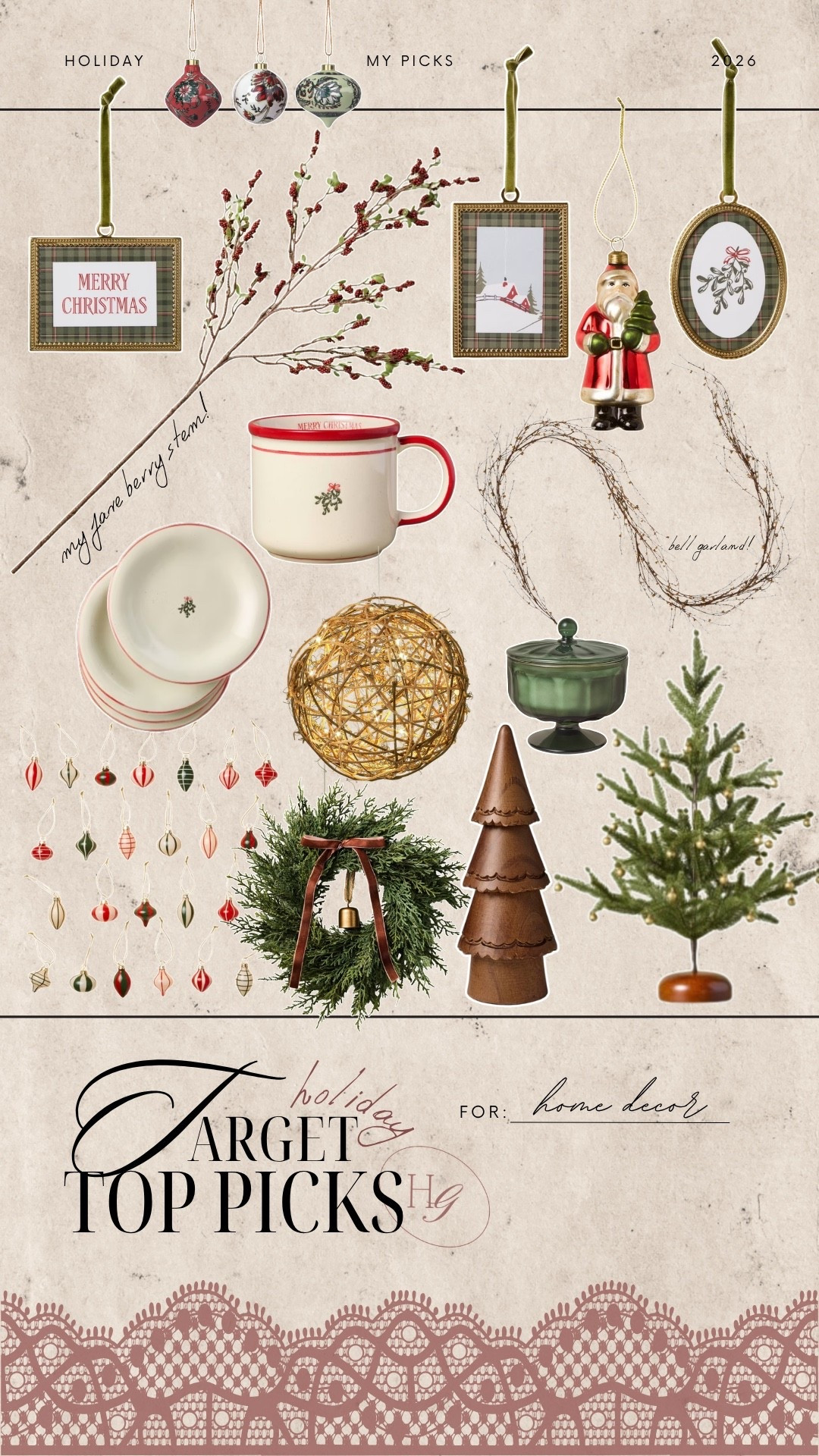 My top picks from the @Target holiday drop this year🎄🎅🏼😍 lots of gorgeous pieces!!!

Holiday / seasonal / home decor / Holley Gabrielle