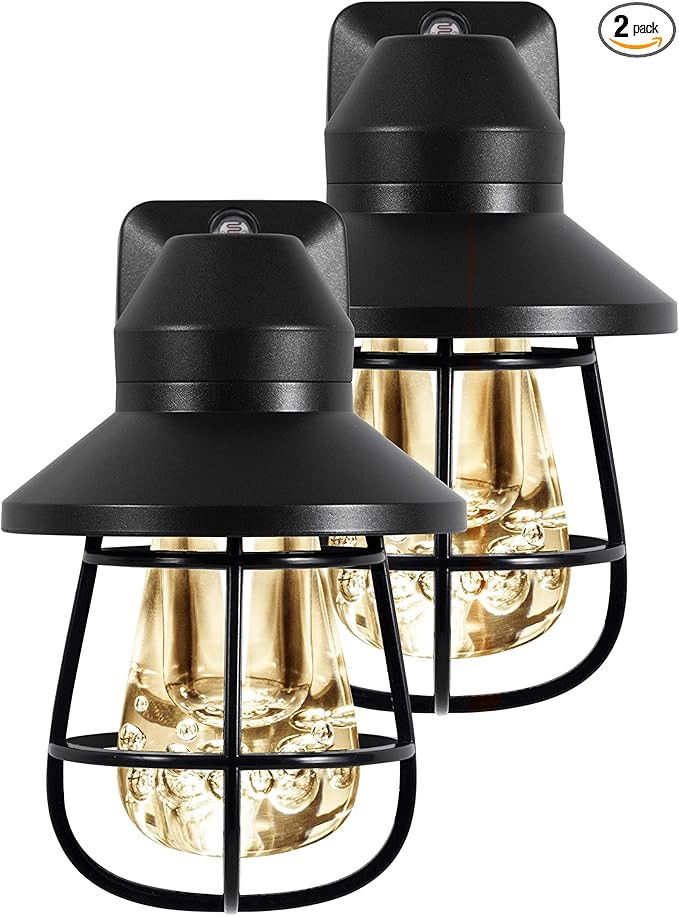 GE LED Vintage Night Light, Plug-in, Dusk-to-Dawn, Farmhouse, Rustic, Home Décor, UL-Certified, ... | Amazon (US)