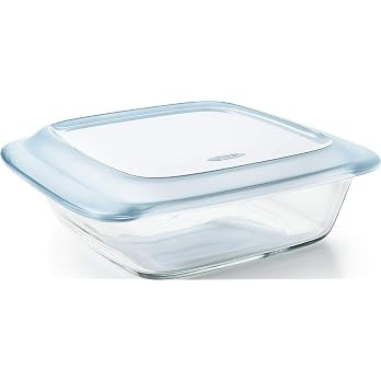OXO Good Grips Freezer-to-Oven Safe 2 Qt Glass Baking Dish with Lid, 8 x 8 | Amazon (US)