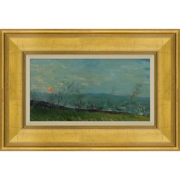 Outskirts Of Paris At Dusk Framed On Paper Painting | Wayfair North America