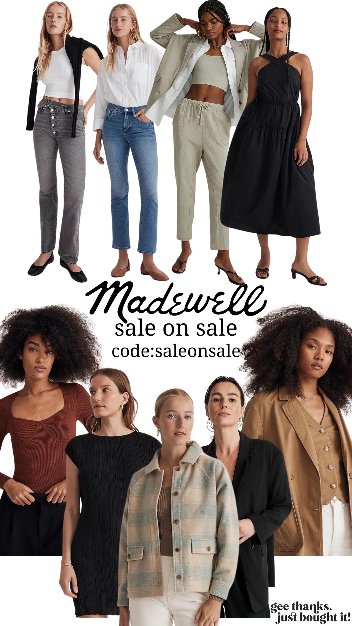 Madewell is currently offering an additional 50% off certain sale items! Run! Use code: SALEONSALE!! 

#LTKstyletip #LTKsalealert