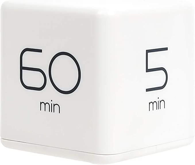 Mooas Cube Timer 5, 15, 30 and 60 Minutes Time Management (White), Kitchen Timer, Kids Timer, Wor... | Amazon (US)