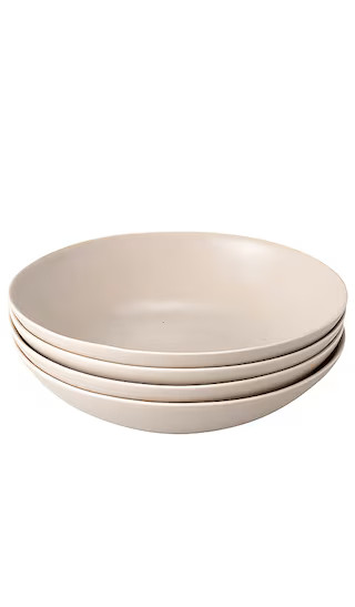 The Pasta Bowls Set of 4i n Desert Taupe | Revolve Clothing (Global)
