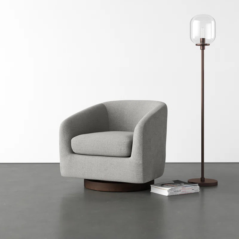 Bennett Upholstered Swivel Barrel Chair | Wayfair North America