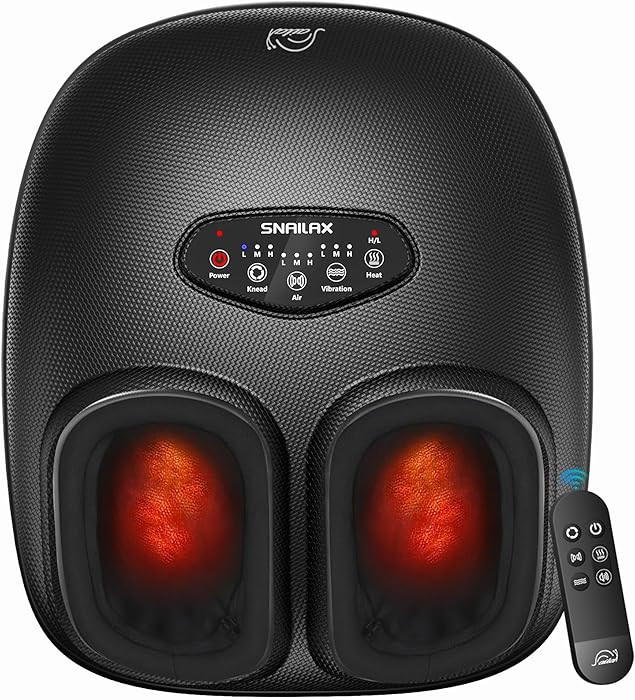 Snailax Shiatsu Foot Massager with Heat, Deep Kneading, Compression, Vibration, Electric Feet Mas... | Amazon (US)