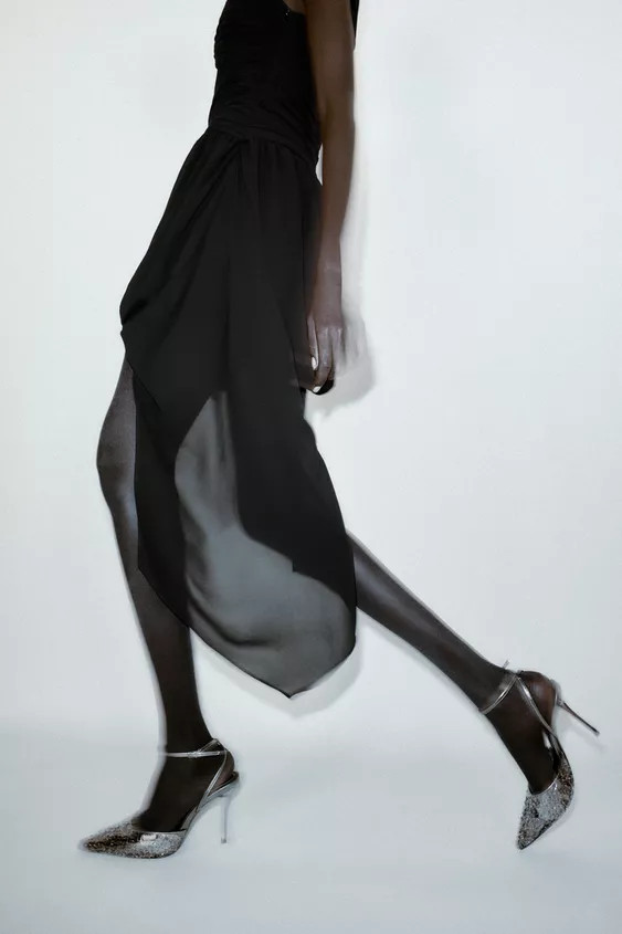 SEQUIN HIGH-HEEL SHOES | Zara UK