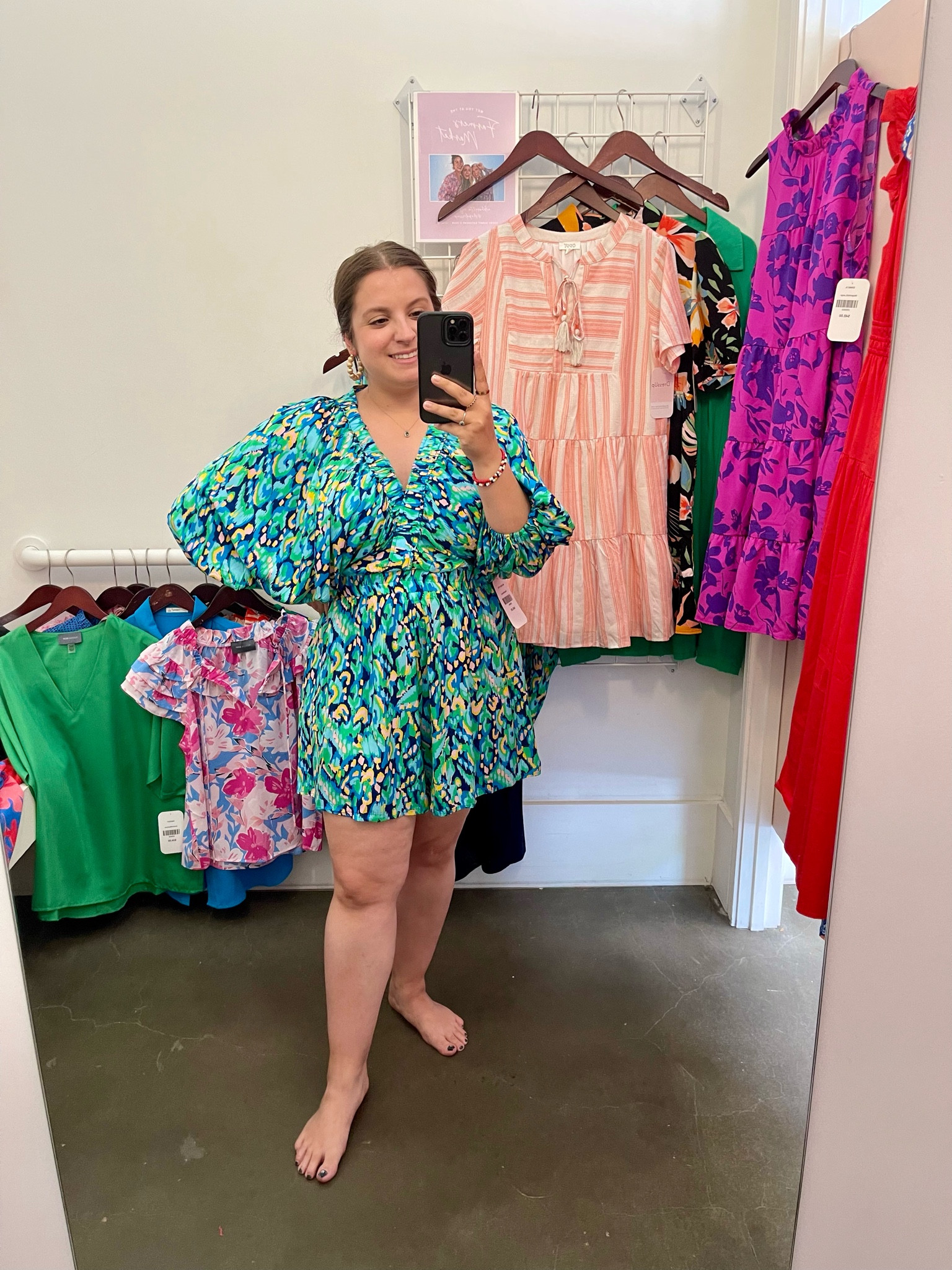 DressUp Try-On || deep V-neck; elastic V-neck to keep romper in place; hits mid-thigh; no pockets; smocked elastic waist; balloon sleeves

Wearing M (runs TTS) - 5’0” Petite Style 

summer outfit // printed dress // summer dress // Dress Up // floral dress // statement sleeves // floral romper // maxi dress // floral top // summer top // summer blouse // petite style // petite fashion 

#LTKSeasonal #LTKFindsUnder100 #LTKStyleTip