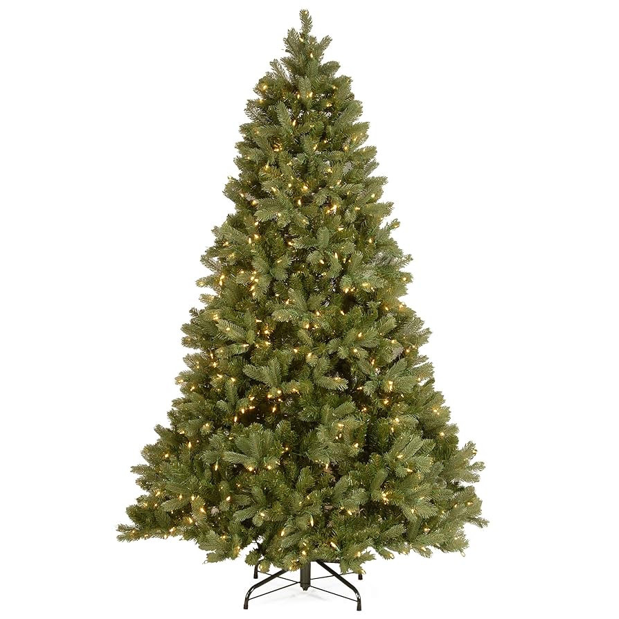 National Tree Company Pre-Lit 'Feel Real' Artificial Full Downswept Christmas Tree, Green, Dougla... | Amazon (US)