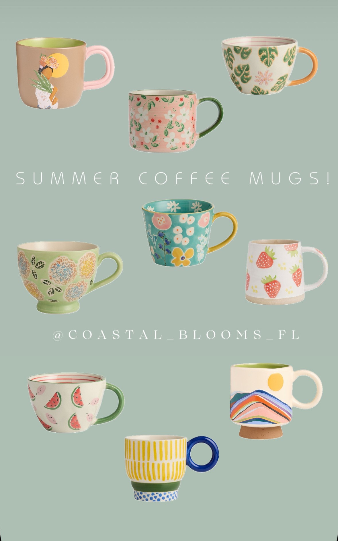 So many mug options for summer. And can we just agree that your coffee tastes better out of a cute mug? So treat yourself to a new one!

#LTKmorningroutine #LTKmomlife #LTKHome