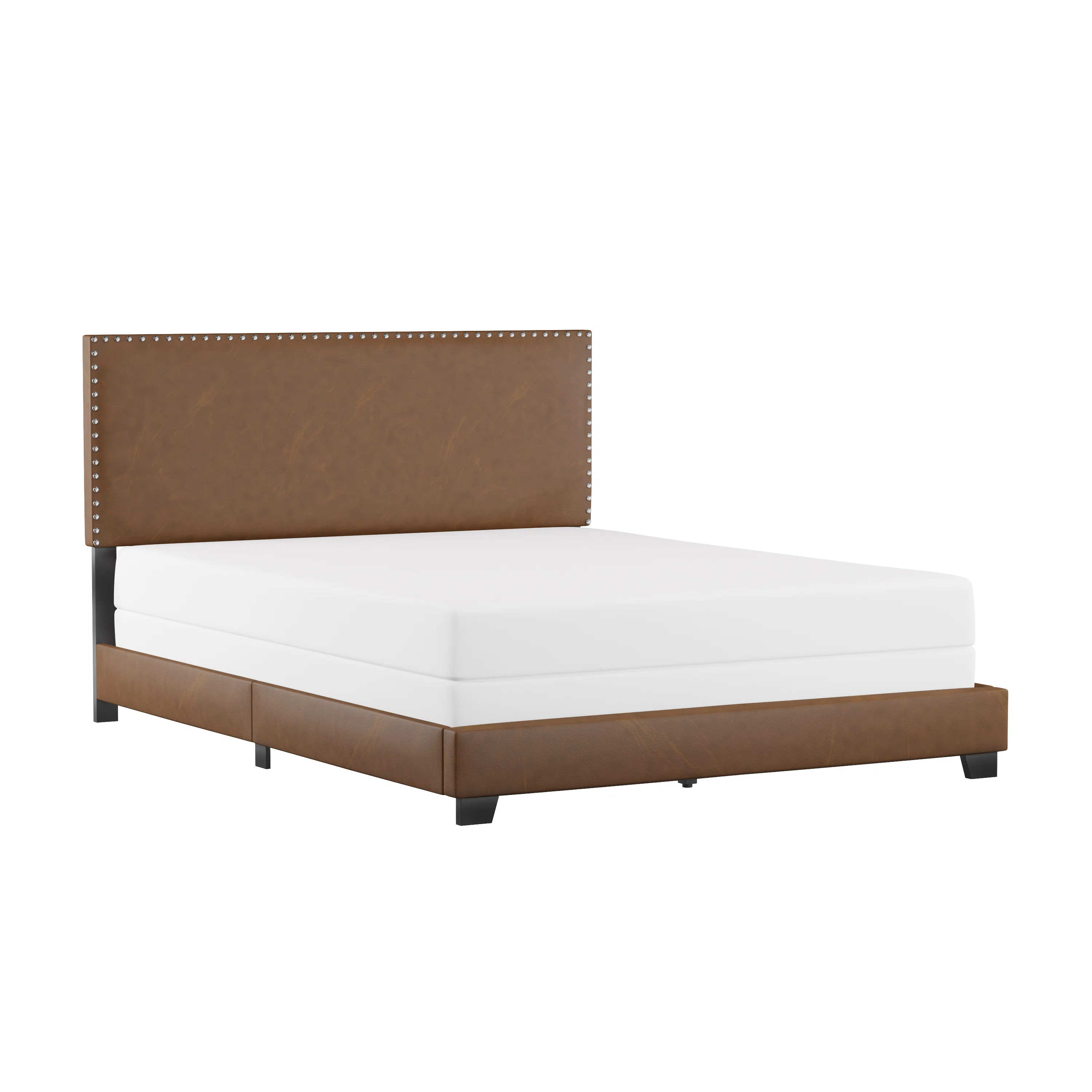 Takengon Vegan Leather Standard Bed | Wayfair North America